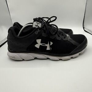 Under Armour Charged‎ Assert 9 Sneakers Men's Black Lace-Up Running Shoes 12